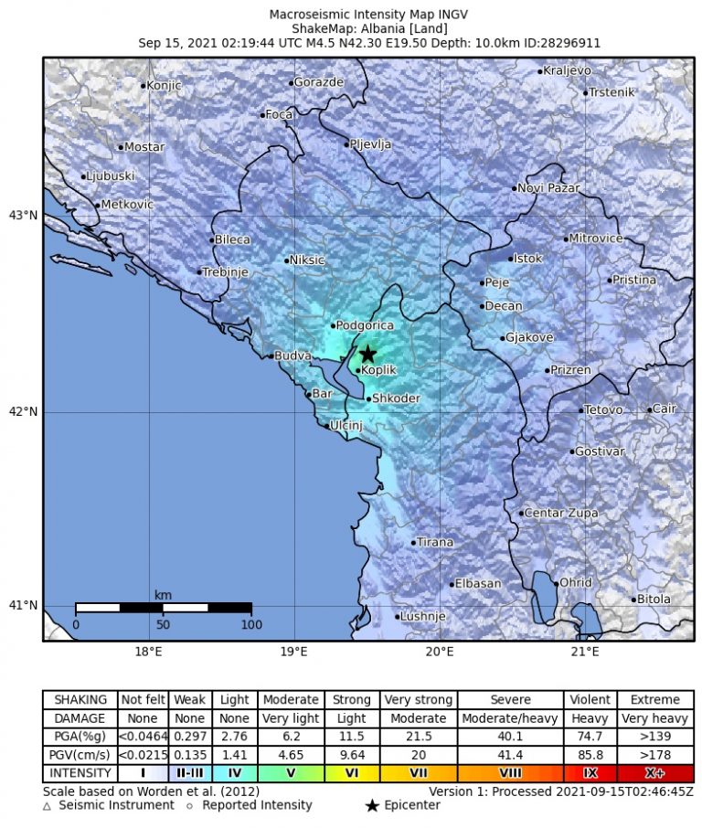 terremoto Albania