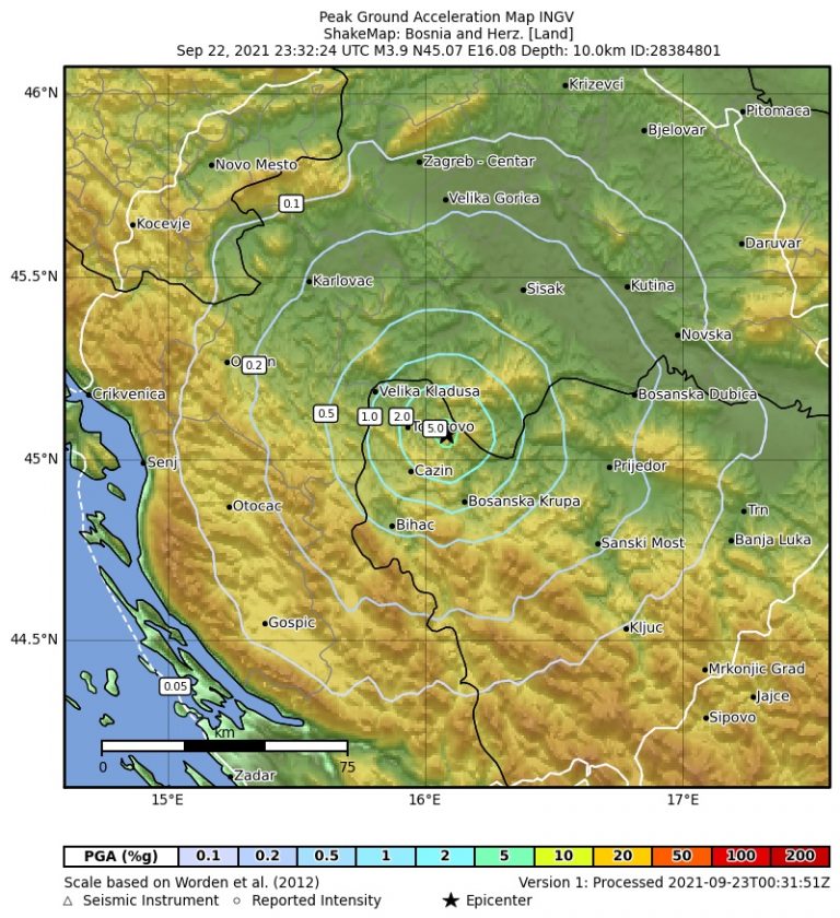 terremoto bosnia erzegovina