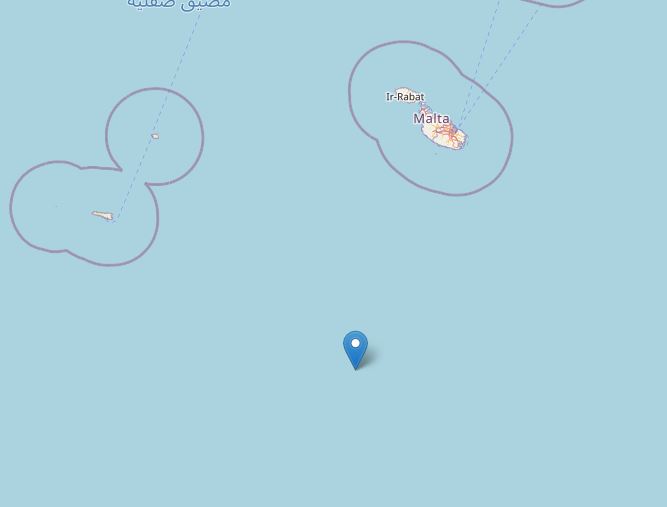 terremoto canale di sicilia