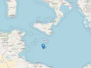 terremoto canale di sicilia