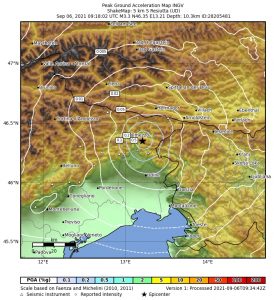 terremoto friuli udine oggi