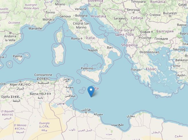 terremoto malta lampedusa