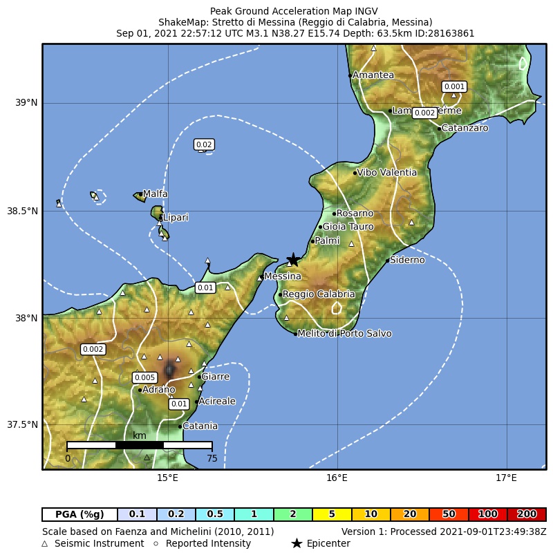 terremoto reggio calabria scilla