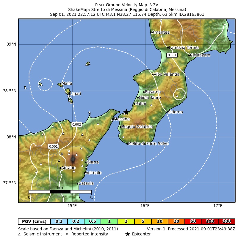 terremoto reggio calabria scilla