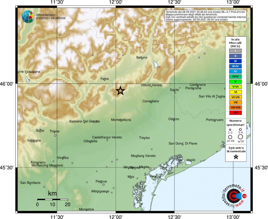 terremoto veneto treviso miane