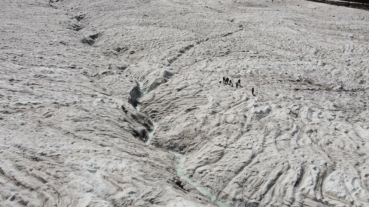 Spedizione dell'ESA al ghiacciaio del Gorner in Svizzera