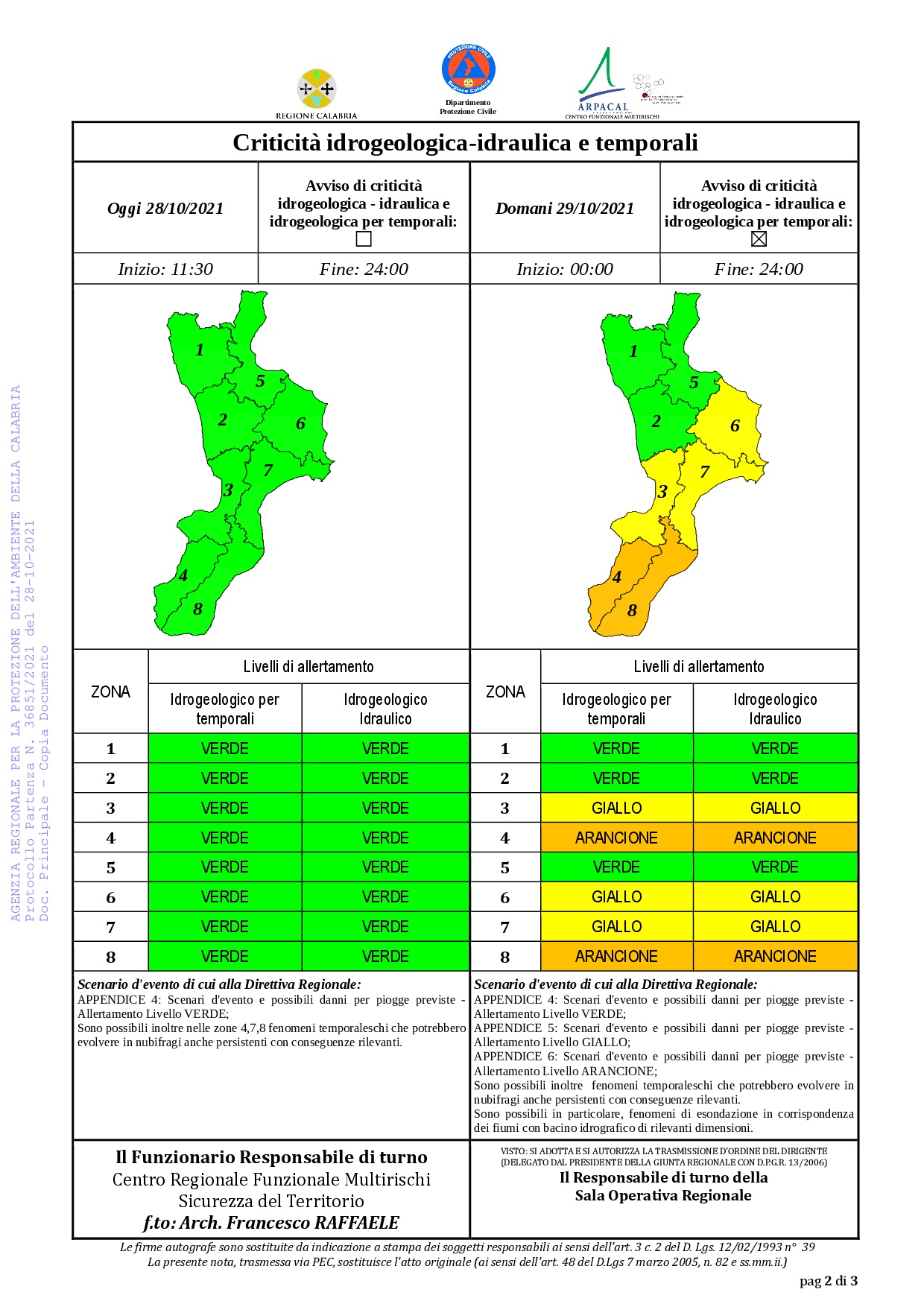 allerta meteo calabria