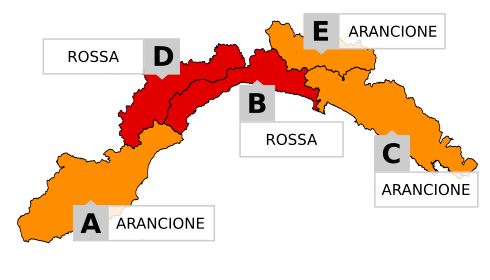 allerta meteo in liguria