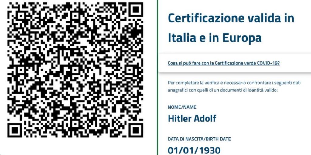 hitler green pass