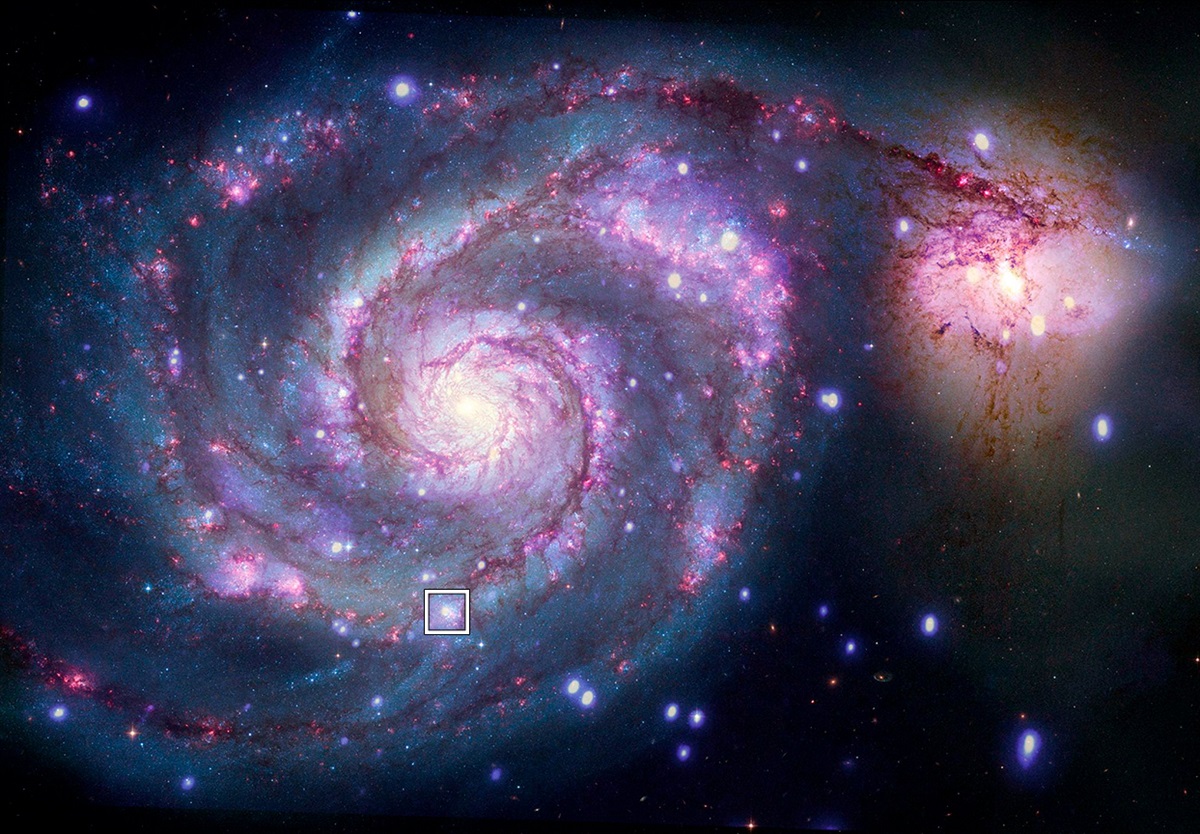 m51 possibile esopianeta altra galassia