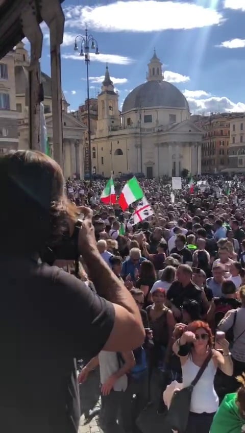 manifestazione roma green pass