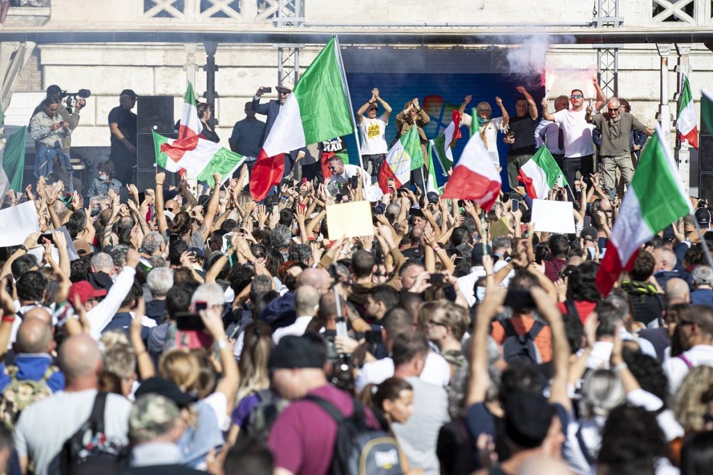 manifestazione roma green pass