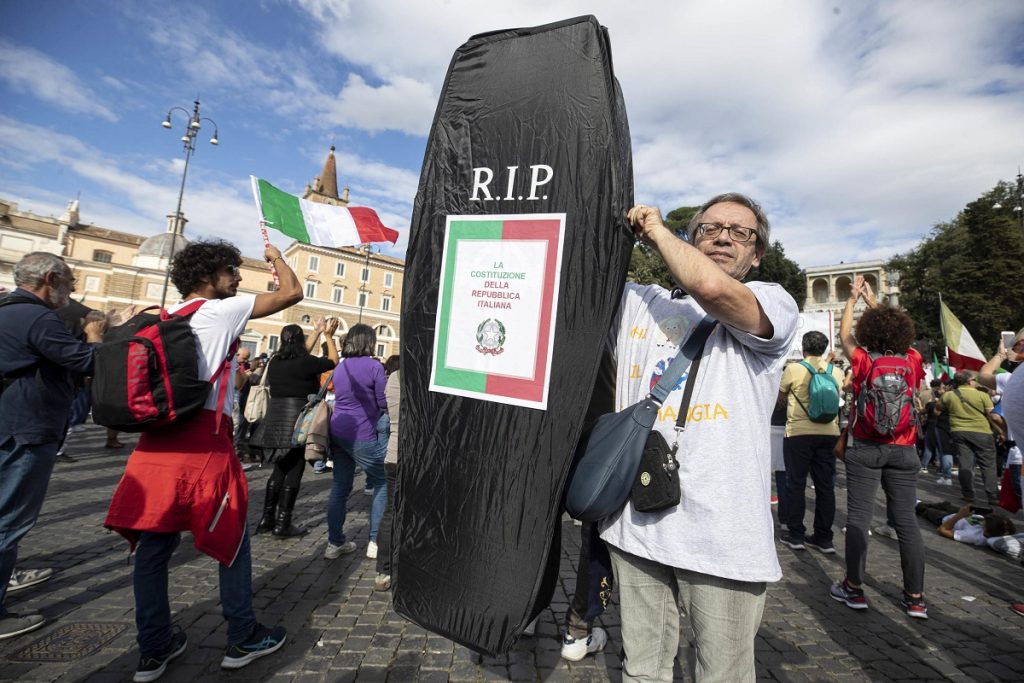manifestazione roma green pass