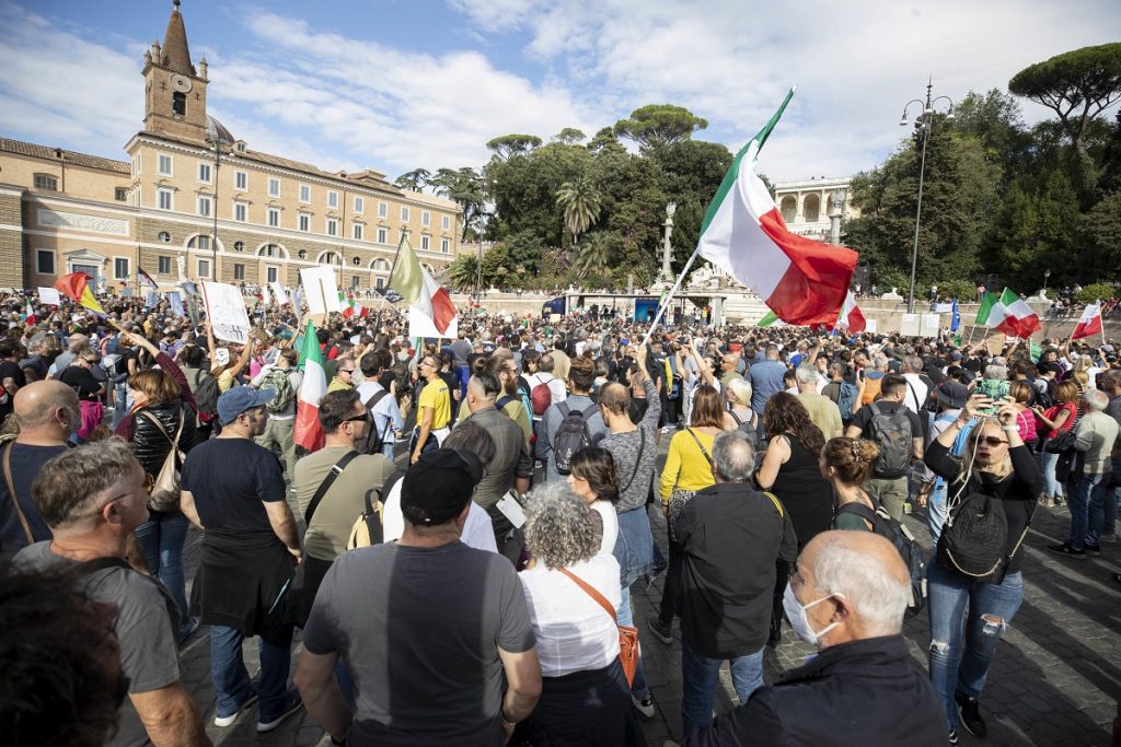 manifestazione roma green pass