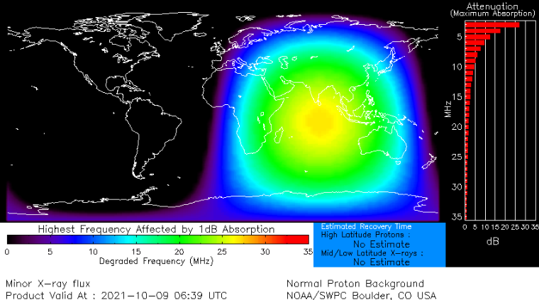 tempeste geomagnetiche mappa blackout