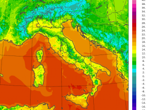temperature minime italia oggi