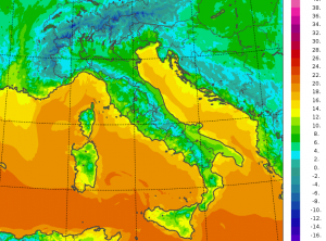temperature minime italia oggi