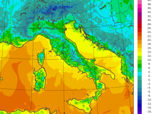 temperature minime italia oggi