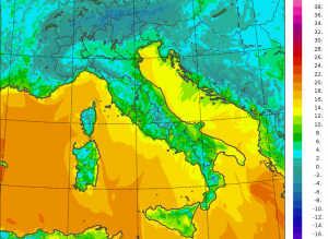 temperature minime italia oggi