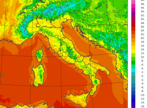 temperature minime italia oggi