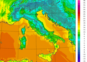 temperature minime italia oggi