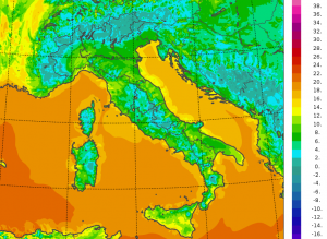 temperature minime italia oggi