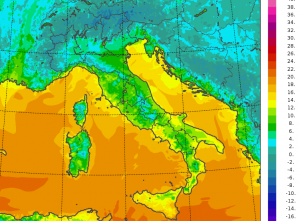 temperature minime italia oggi