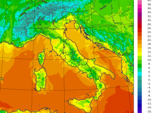 temperature minime italia oggi
