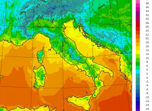 temperature minime italia oggi