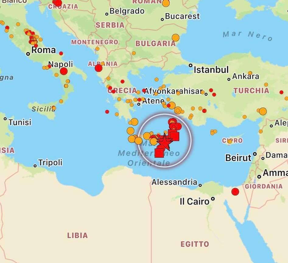 terremoto creta grecia oggi
