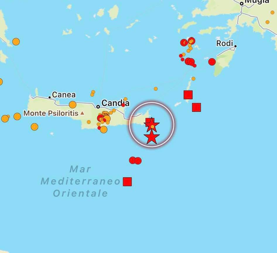 terremoto creta grecia oggi