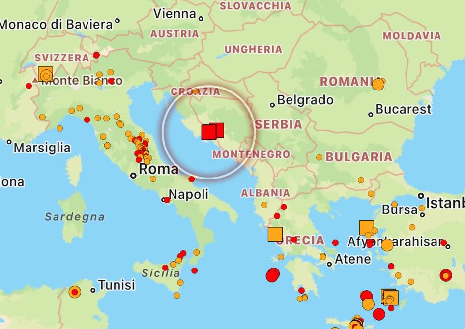 terremoto croazia oggi
