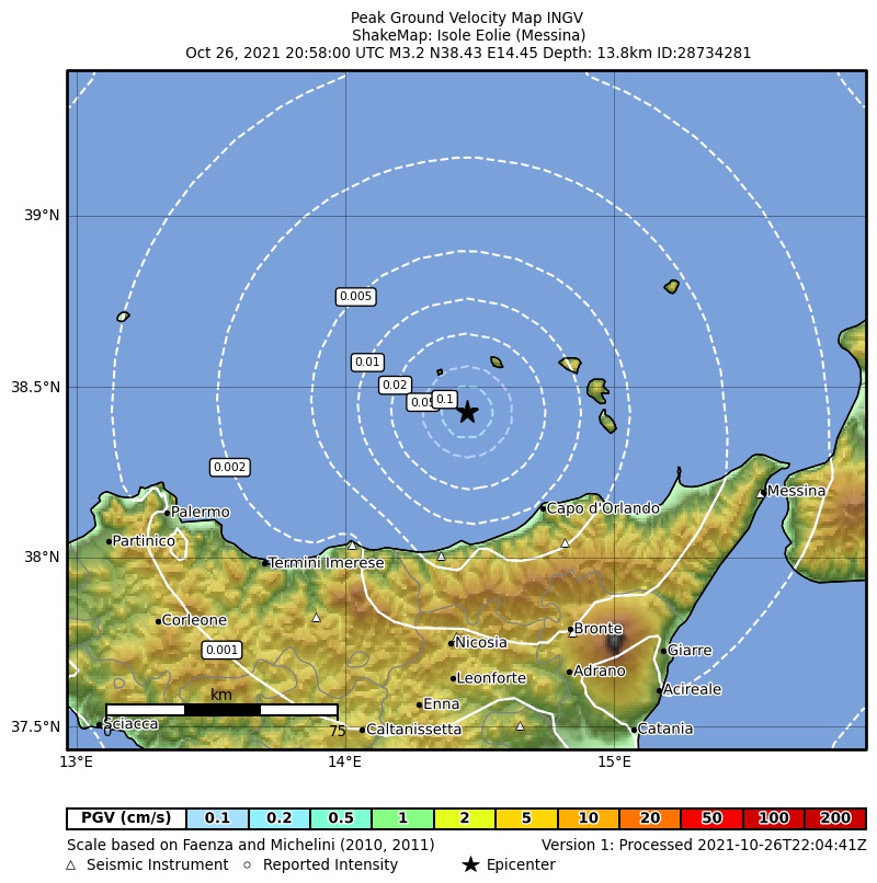 terremoto eolie