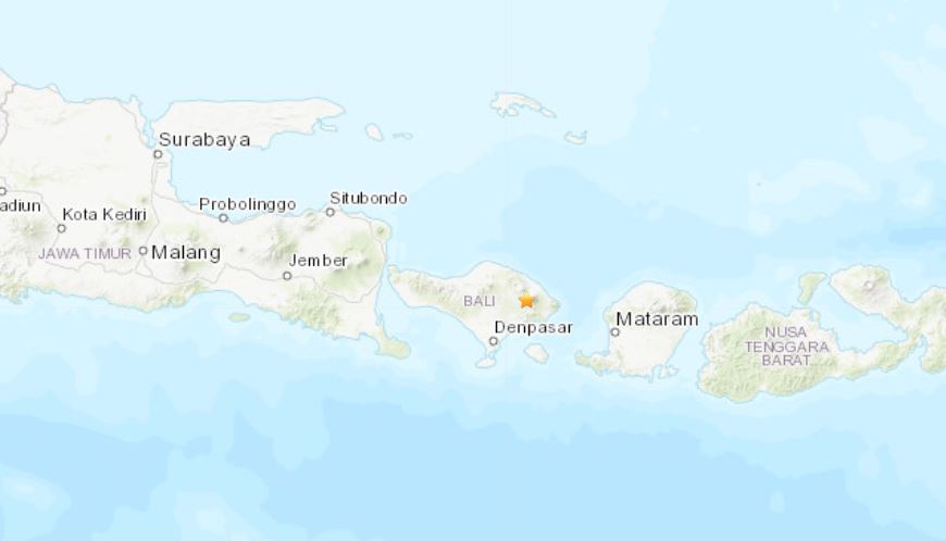 terremoto indonesia bali