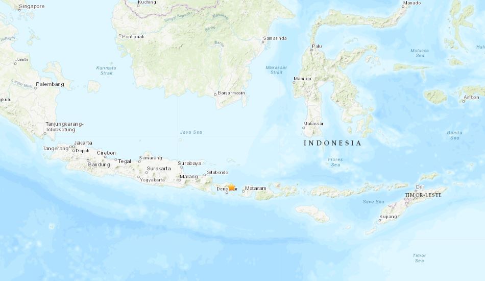 terremoto indonesia bali