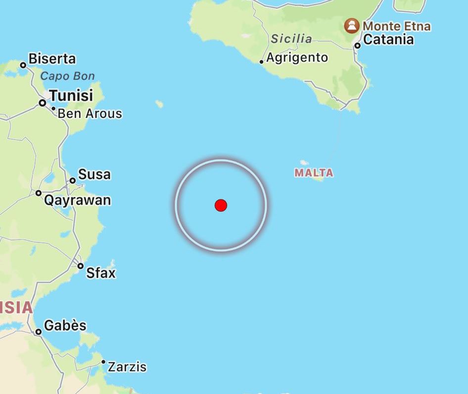 terremoto malta oggi