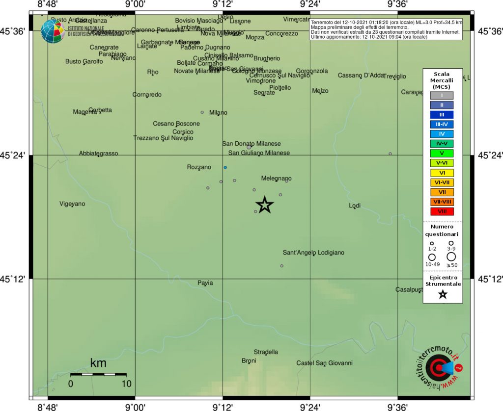 terremoto oggi lombardia
