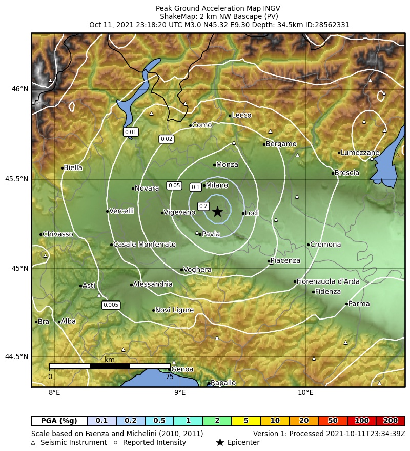 terremoto oggi lombardia