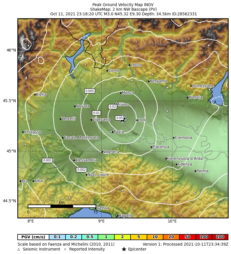 terremoto oggi lombardia