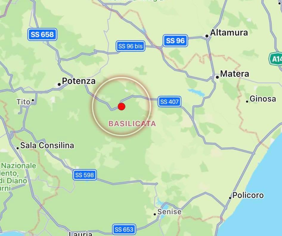 terremoto oggi puglia basilicata