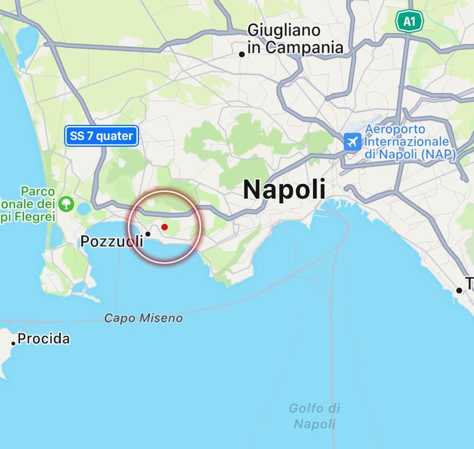 terremoto pozzuoli oggi
