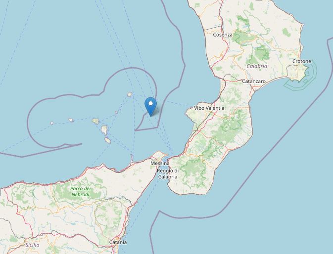 terremoto tirreno calabria sicilia