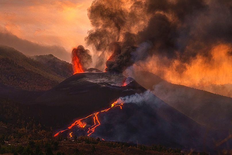Lais Puzzle Panoramico 1000 Pezzi - Vulcano Cumbre Vieja, Isola Di La Palma, Spagna