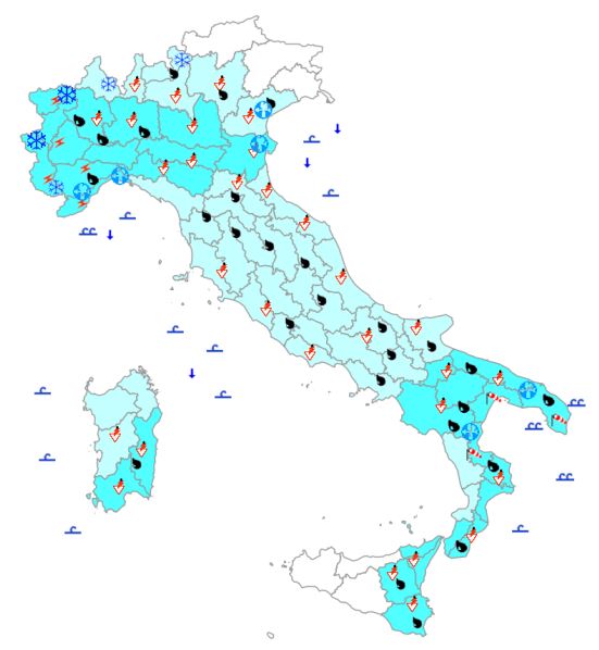 allerta meteo 15 novembre
