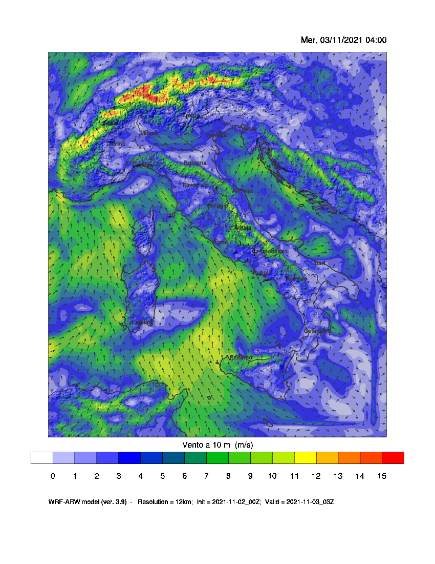 allerta meteo forte vento scirocco 3 4 novembre 2021