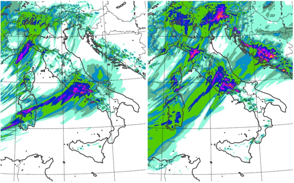 allerta meteo piogge italia 3 novembre 2021