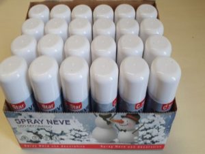 bomboletta neve spray