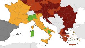 coronavirus mappa ecdc