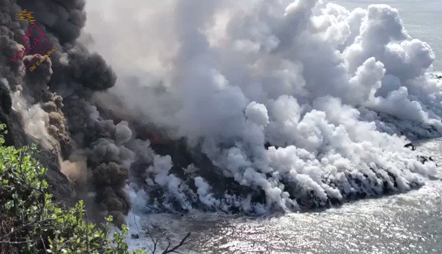 eruzione alle canarie nuovo delta lavico