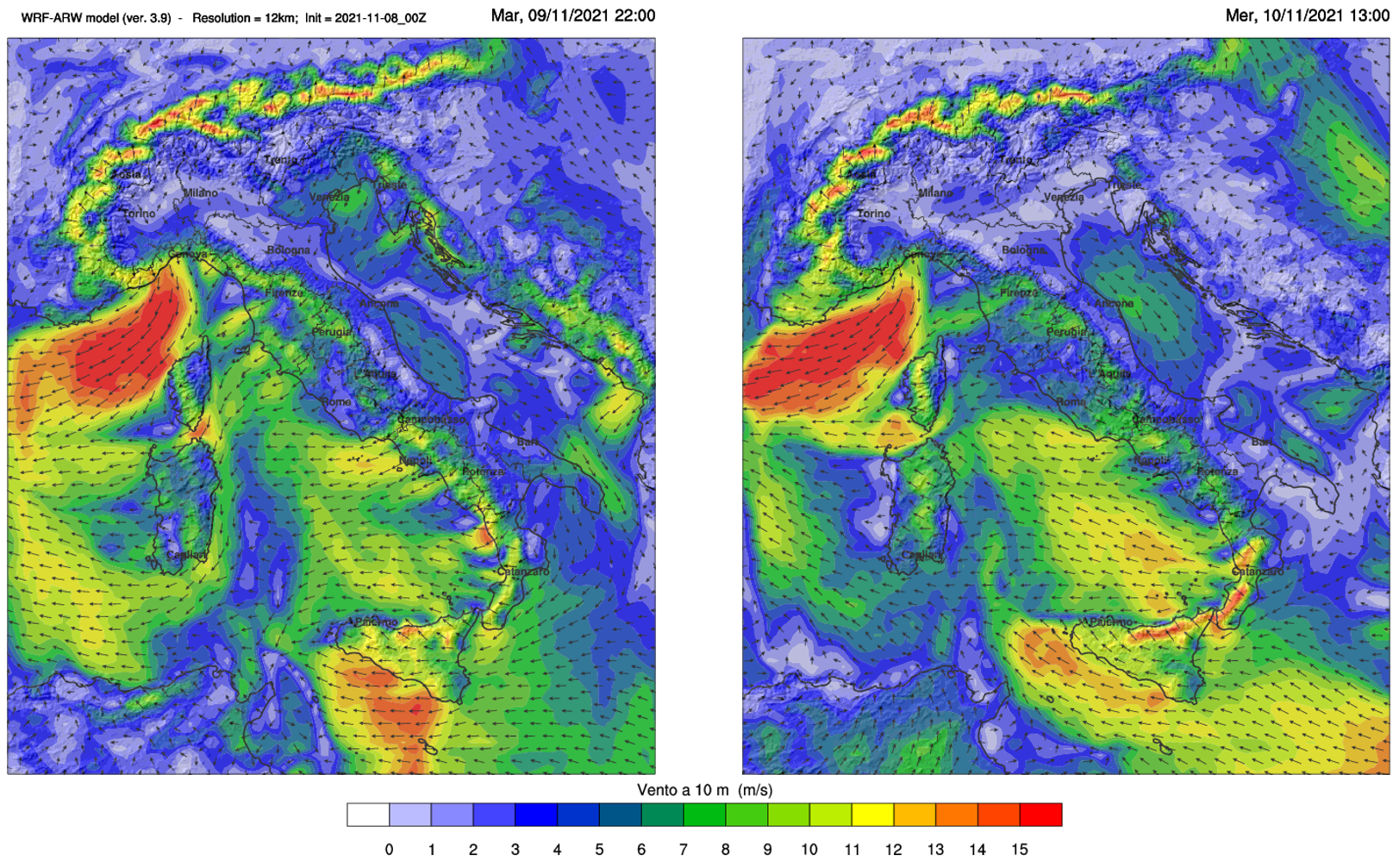 meteo italia forte vento di scirocco